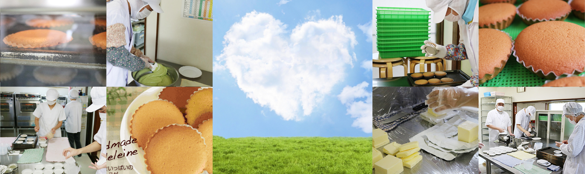 スペース若柴 マドレーヌ製造の様子